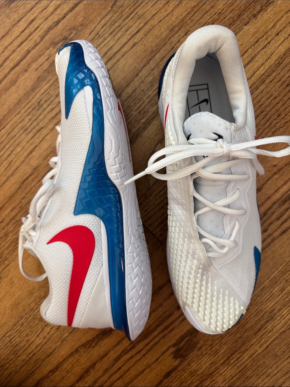 Nike-Court Air Zoom Vapor Cage 4 Rafa 'White Binary Blue Red-Size 9.5